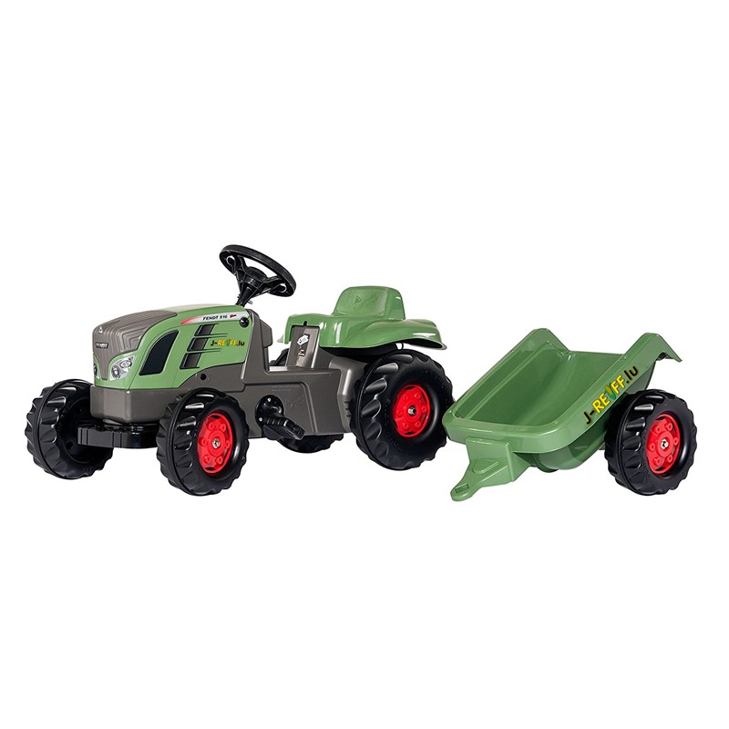 Fendt 516 avec remorque - petit tracteur à pédales